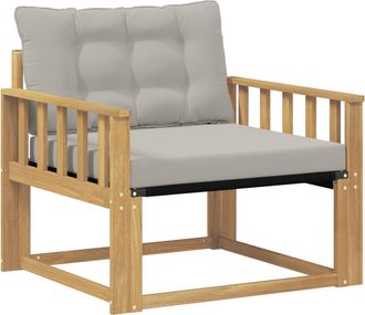vidaXL Conjunto De Sof&aacute;s De Exterior Blanco Y Gris Claro Vidaxl
