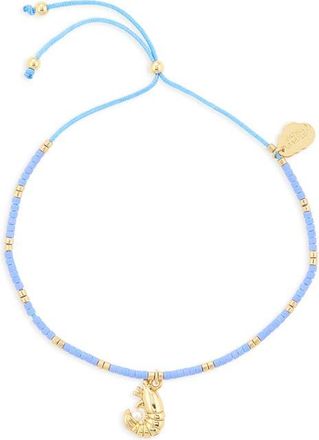 Estella Bartlett Shrimp Miyuki Beaded Bracelet in Gold at Nordstrom