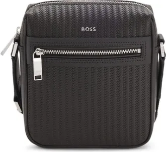 BOSS Reporter bag with embossed pattern