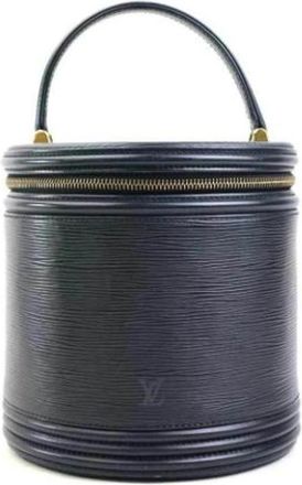 Louis Vuitton Tweedehands leren Louis Vuitton tassen - Dames - Vintage Handtas - Zwart - ONE Size - Leer - Vintage