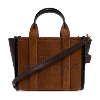 Marc Jacobs De Kleine Suede Leren Blocked Tote Bag - Dames - Shoppers - Bruin - ONE Size - Leer - Tassen