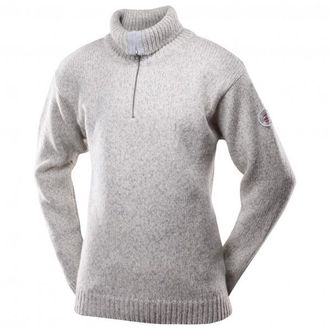 Devold Nansen Sweater Zip Neck Merinopullover - Unisex | beige/grau