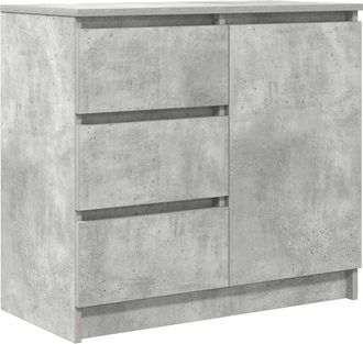 vidaXL Credenza Con Cassetto Grigio Cemento 71x35x65 Cm In Truciolato - Vidaxl