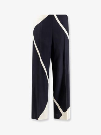 Alberta Ferretti Pantaloni in viscosa con stampa bicolore - ALBERTA FERRETTI - gender_Woman