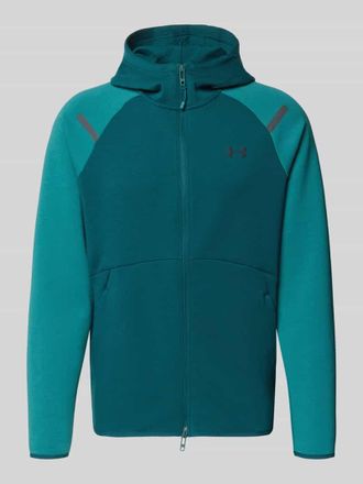 Under Armour Regular Fit Jacke mit Kapuze Modell Unstoppable in Petrol, Gr&ouml;&szlig;e XXXL