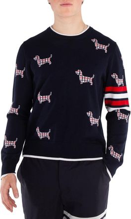 Thom Browne Hector Icon Half Drop Jersey Top