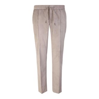 Brioni Heren, Broeken, Beige, Maat: L Corduroy