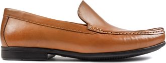Clarks Mens Claude Plain Boat Shoes Tan 9 UK