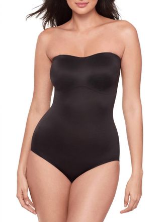 Miraclesuit Show Stopper Strapless Shaping Bodysuit In Black