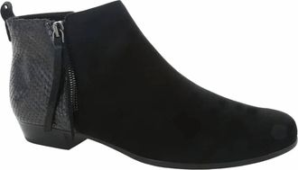 Munro Womens Lexi Ii Booties In Black Suede/python