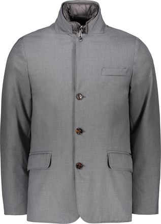 Moorer Elegant Gray Jacket With Modern Collar