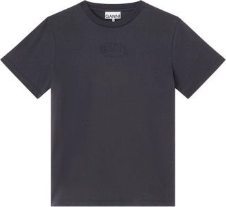 Ganni Essentials Tee - Heren - T-shirts - Zwart - S - Katoen - Tops