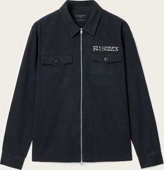 AllSaints Cotton Orbit Relaxed Fit Shirt, Size: XXL