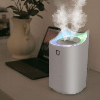OEM Humidificateur - 3 L - 2 Salidas De Niebla - 35 Db - Modos Continuo/alternado/intermitente - Para Dormitorio Oficina Yoga - 1 Unidad