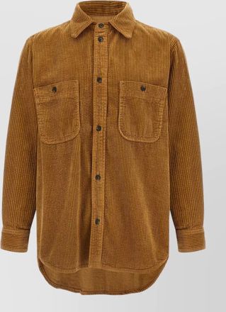 Isabel Marant nario corduroy overshirt long sleeves pockets