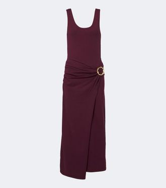 SIMKHAI Genne gathered midi dress