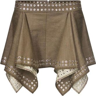 Ludovic de Saint Sernin Minigonna Ice skating - Marrone