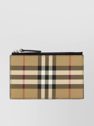Burberry checked canvas card holder