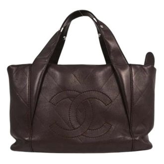 Chanel Pre-owned Leren Handtas - Dames - Pre-owned - Bruin - Maat: ONE Size Leer