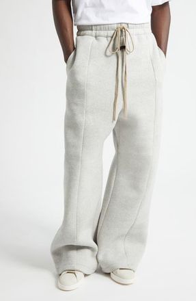 Fear of God Wide Leg Sweatpants in Melange Grey Melange Grey at Nordstrom, Size Large