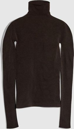Gucci Seamless Stretch Nylon Jersey Top, Brown, Ready-to-wear