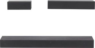 CosmoLiving by Cosmopolitan Cosmoliving By Cosmopolitan Modern Wood Wall Shelf Set