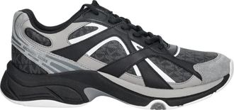 Michael Kors Leo Trainer - Heren - Sneakers - Zwart - 40 EU - Leer - Schoenen