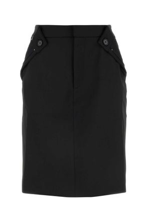 Coperni Black stretch polyester blend skirt