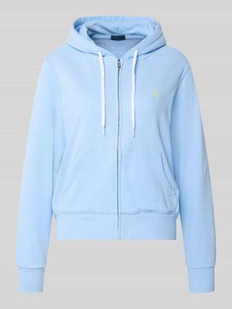 Polo Ralph Lauren Regular Fit Sweatjacke aus Baumwoll-Mix in Hellblau, Gr&ouml;&szlig;e XXL