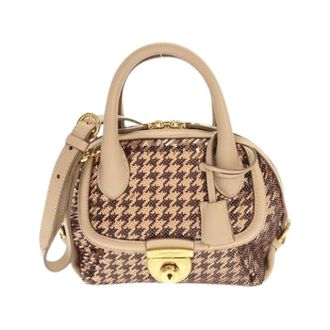 Ferragamo Pre-owned Fiamma Leren Schoudertas - Dames - Vintage Handtas - Beige - ONE Size - Leer - Vintage