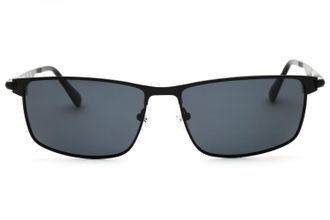 Harley-Davidson HD0957X Polarized Smoke Rectangular Sunglasses - Black