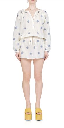 Ciao Lucia Campana Mini Dress In Sand Dollar