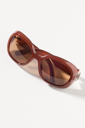 I-SEA Oversized Wrapped Circle Sunglasses