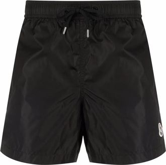 Moncler Logo Patch Swim Shorts Clothing
