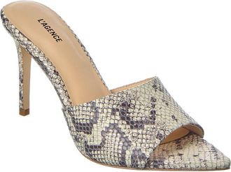 L'agence Lolita Leather Heeled Mule