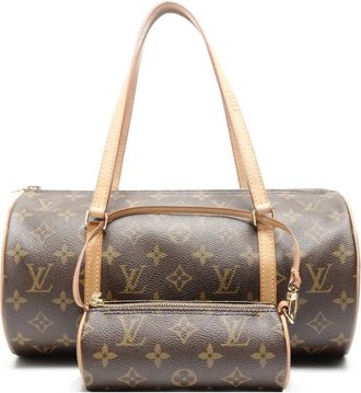 Louis Vuitton 2004 30 Papillon monogram shoulder bag - Bruin