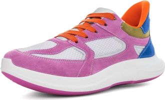 Ara Womens Mariana Sneakers In Orchid/royal/kiwi/white
