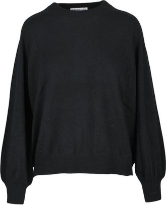 Ballantyne Crew Neck Cashmere Sweater - Black