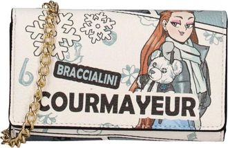 Braccialini Compacte Portemonnee met Rits - Dames - Clutches - Veelkleurig - ONE Size - Leer - Tassen
