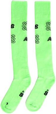 New Balance Hombre NB x Lack of Guidance Sock en Verde, Poli&eacute;ster, Talla L