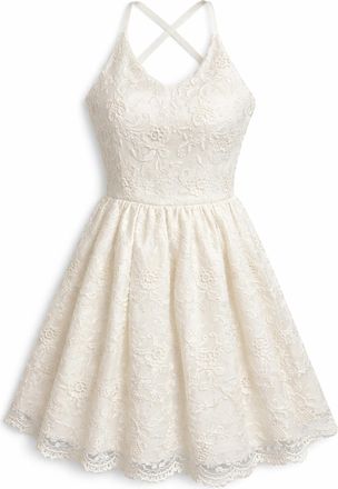 Gracia Womens Backless Dress In Off White