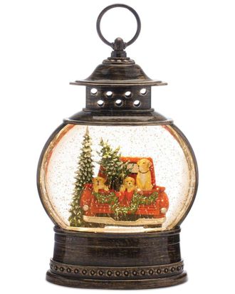 Melrose International LED Snow Globe With Pickup Truck