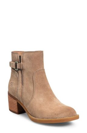 B&oslash;rn Reis Bootie in Taupe Suede at Nordstrom, Size 6.5