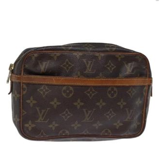 Louis Vuitton Pre-owned Tela clutches - - Pre-owned - Donna - Marrone - ONE SIZE