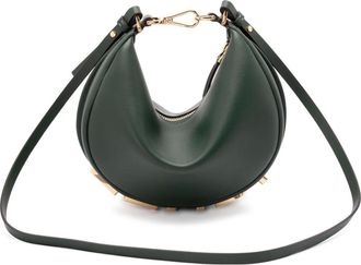 Fendi mini Fendigraphy crescent-shaped cross body bag - Green