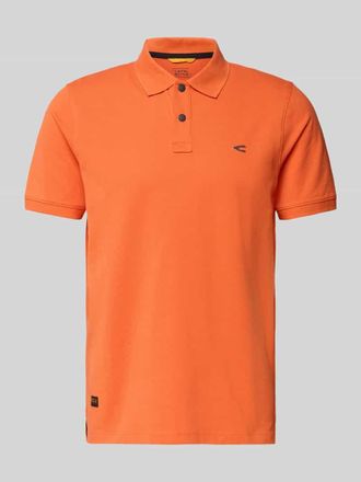 Camel Active Regular Fit Poloshirt in unifarbenem Design in Orange, Gr&ouml;&szlig;e 3XL