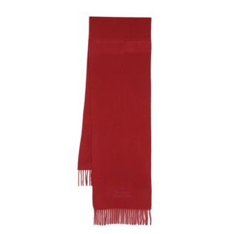 Vivienne Westwood Bufanda con flecos y logotipo bordado - Accessories - Mujer - Rojo - ONE SIZE