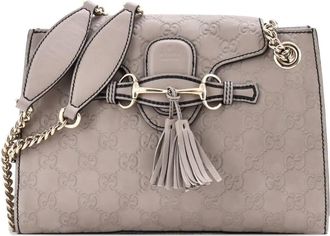 Gucci Emily Chain Flap Guccissima Leather Small shoulder bag - Grigio