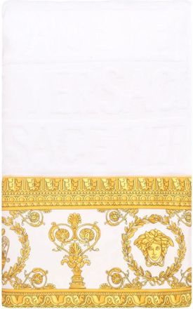 Versace Luxe Wit Badhanddoek I Heart Baroque - unisex - Handdoeken - Wit - ONE Size - Katoen - Home