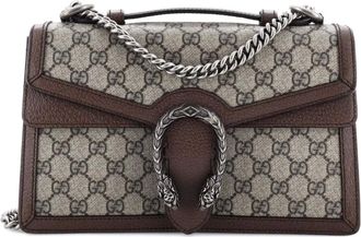 Gucci Dionysus Top Handle Chain Bag GG Coated Canvas Small satchel - Bruin